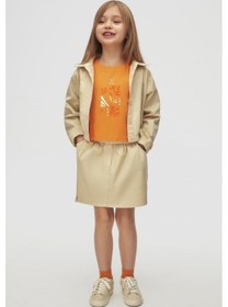 Resim Nk Kids Kız Çocuk Brush Ceket 38514 Vizon 