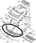 Resim Opel Mokka (2021-2024) Ön Tampon Alt Parça (Orjiinal) 