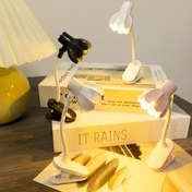 Resim 1 Adet Led Kitap Klips Lambası, Çiçek Şeklinde Işık Yayan Masa Lambası, Şekilli Led Kitap Lambası, Mini Masa Lambası, Dekoratif Küçük Masa Lambası, Doğum Günü Hediyesi, Tatil Hediyesi 