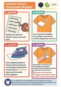 Resim Kıyafet Etiketi - Okul Kıyafetlerine Kişiye Özel 30 Saniyede Kolay Uygulama Yıkanabilir - Elisa Beyaz 