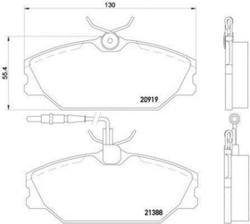 Resim Renault Clio Ön Fren Balata [Bosch] (7701209077) 