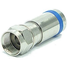 Resim Digitürk Sıkmalı F Konnektör Rg-6 Mavi 