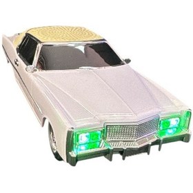 Resim Wster Ws-1966 Araba Görünümlü Taşınabilir Kablosuz Radyolu Bluetooth Hoparlör Beyaz 
