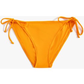 Resim Koton Brazilian Bikini Altı Basic Yanları Bağlama Detaylı Turuncu 4sak00143mm Turuncu 