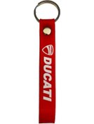 Resim Ducati Uyumlu Kırmızı Beyaz Anahtarlık 