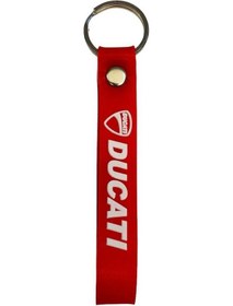 Resim Ducati Uyumlu Kırmızı Beyaz Anahtarlık 