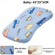 Resim Dianziye 0-3 Yaş Bebek Boyun Desteği Yastığı - Mevsimlere Uyumlu, Kayma Engeli, Kamyon Desenli 40x25x3cm Toplu Alım 