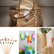 Resim 100/200/300 adet El Sanatları Çubukları, İnce Düz Ahşap Çubuklar, DIY Projeleri, El Sanatları, Bayrak Direkleri, Dekorasyonlar ve Model Yapımı için, Noel, Şükran Günü, Düğünler ve Sınıf Aktiviteleri için İdeal 