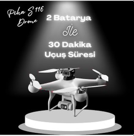 Resim S116 Max Drone BEYAZ Fırçasız Motor 2 Batarya Ile 30 Dakika Uçuş 1080P Hd Çift Kamera Engelden Kaçınma 