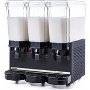Resim Samıxır Klasik Triple Karıştırıcılı Soğuk İçecek Dispenseri 20+20+20 Litre Siyah 