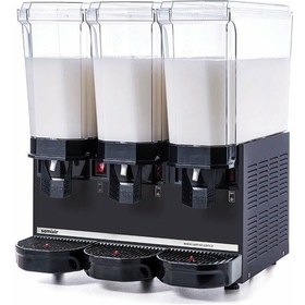 Resim Samıxır Klasik Triple Karıştırıcılı Soğuk İçecek Dispenseri 20+20+20 Litre Siyah 