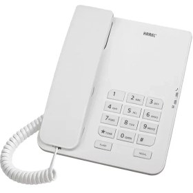 Resim Karel Tm-140 Kablolu Ekransız Krem Masaüstü Telefon 