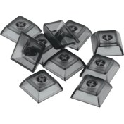 Resim Bestnify 10PCS 1u Şeffaf Key Kapaklar Mekanik Klavye Dıy Anahtarlar Açık Siyah 