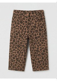 Resim Lc Waikiki Kahverengi Regular Fit Kız Bebek Gabardin Pantolon 