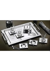 Resim Tiamo Oslo Sade 40 Parça Çay Seti 18/10 Cr-ni Platin - Şeffaf 