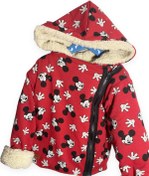 Resim happykds123 Çocuk Mont,mickey Mause Desen,3 Iplik Pamuk Kumaş,içi Komple Kuzu Peluş,soğuğa Ve Rüzgara Dayanıklı 