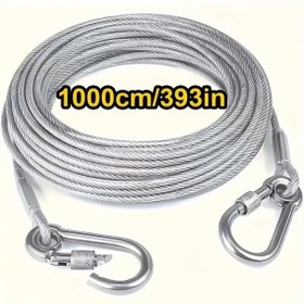 Resim Chuangyinshop Dayanıklı Çamaşır Kurutma Askısı 300 Cm Paslanmaz Çelik İç Ve Dış Mekan 