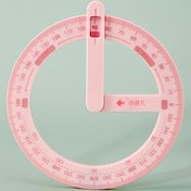 Resim Tekli, Pembe 360 Derece Aktivite Açısı Pergel Çizim Aracı, Okul Ofis Doğru Açı Keskin Açı Boyama Açısı Kırtasiye Öğretim Malzemeleri 