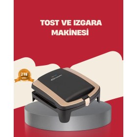Resim Datatek Tost Makinesi Yapışmaz Plaka 1500 Watt Güçlü Performans 