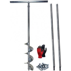 Resim Galvaniz Toprak Delme Sondaj Burgusu Çap 15 cm Boy 3 mt 