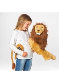 Resim Yumuşak Peluş Oyuncak Aslan MeridyenDukkan 70 Cm Aslan Çocuk Oyu 