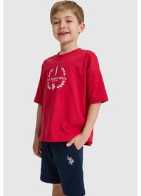 Resim U.s. Polo Assn. Erkek Çocuk Kırmızı Pijama Takım 50326863-vr030 