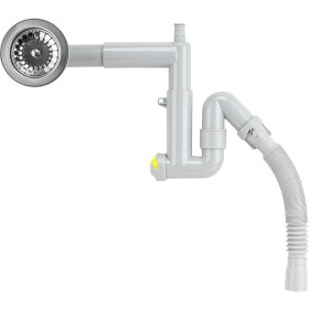 Resim Akkon Premium Çöpmak Teleskopik ve Körüklü Lavabo Sifonu 