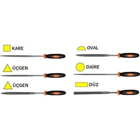 Resim 6 Parça Mini Eğe Ahşap Oyma Şekil Verme Ege Set 160 Mm.. 