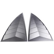 Resim Suntek Tesla Model Y Parlak Siyah Için 2 Adet Arka Cam Üçgen 