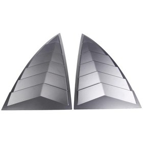 Resim Suntek Tesla Model Y Parlak Siyah Için 2 Adet Arka Cam Üçgen 