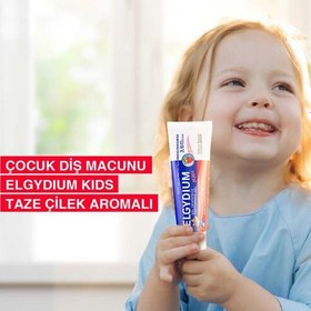 Resim Elgydium Çilek Aromalı 3-6 Yaş Çocuk Diş Macunu 50 ml 