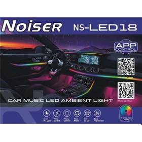Resim Noiser X-led18 App Kontrollü Rgb Araç Içi Ambians Led 