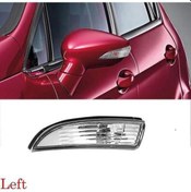 Resim 2008-2016 Ford Fiesta İçin Beyaz Sol Geri Vites Aynası Direksiyon Lambası 