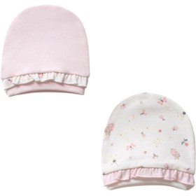Resim Moi Noi Mouse 2'li Şapka - Beyaz-Pembe / 3-6 Ay 