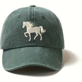 Resim 1-Paket Kadınlar için Ayarlanabilir Hafif Beyzbol Şapkası, Baskılı Beyaz At Tasarımı, Koyu Gri, Açık Hava Sporları, Günlük Giyim, Partiler, Balıkçılık için - Anneler Günü, Aile ve Arkadaşlar için Mükemmel Hediye, Ayarlanabilir Beyzbol Şapkası, Rahat Tarz, Dayanıklı Kafa Giyimi 