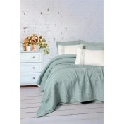 Resim Cotton Box Aura Çift Kişilik Pike Takımı Pebble Mint 