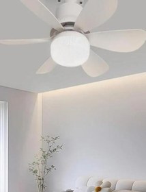 Resim CMT 5 Fan Kanat ve Işıklı Uzaktan Kumandalı Sinek Kovar Tavan Tipi Vantilatör 