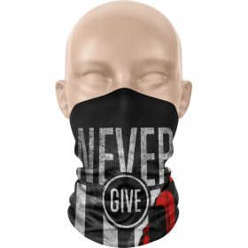 Resim Dair Aksesuar Never Give Up Desenli Bandana Boyunluk Outdoor Balaklava 