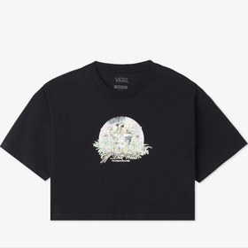 Resim Vans Birdsong Relaxed Crop Ss Çocuk Siyah T-Shirt 