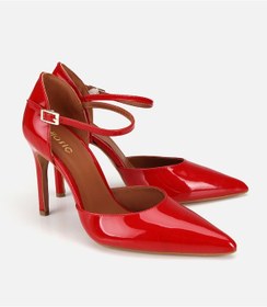 Resim Hotiç Kadın Rugan Deri Kırmızı Bilekten Bağlamalı Stiletto 01ayh321930a750 01ayh321930a750 