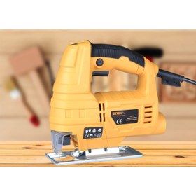 Resim STAXX POWER Sarı 6 Kademe Devir Ayarlı Çantalı Pandül Hareketli Dekupaj Testere 