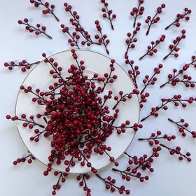 Resim 21 adet Gerçekçi Kırmızı Akçaağaç Çiçeği - Noel Ağaçları, Çelenkler, Merkezler için Süsler - Bakımı Gerektirmeyen Tatil Süsleri - Dayanıklı Çiçek Kütleleri İç/Dış Mekan Kullanımı için - Ev, Ofis, Parti Süsleri için Mükemmel - Noel ve Yeni Yıl Süsleri, Şenlikli Düzenleme, Doğal Görünüm, Uzun Süreli Süsler, Süs Aksesuarları, Ev Süsleri, Çiçek Ev Süsleri/Sütlü Çiçek Süsleri, Noel Süsleri 