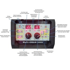 Resim Hanker Electric Mıg 200 S Inverter 220 Volt Çanta Gazaltı Kaynak Makinası 