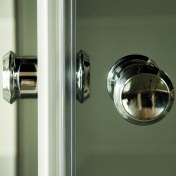 Resim Sanica Orbit Cam Duşakabin 5 mm Kare Şerit Desenli 100 x 100 cm 