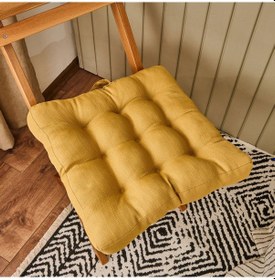 Resim Soft Traum Sandalye Minderi - Hardal - 45x45 Cm Çok Renkli 