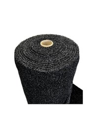 Resim Gri Kıvırcık Paspas Su Emici Kapı Önü Paspas Kaymaz Taban 14 Mm Kıvırcık Yolluk Kırmızı 