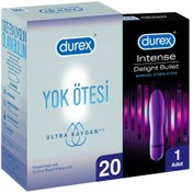 Resim Durex Yok Ötesi Ultra Kaygan Prezervatif 20'li + Delight Bullet Vibratör 