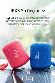 Resim RTG X6s Bluetooth Hoparlör Aux Sd Kart Usb Taşınabilir Ses Bombası 