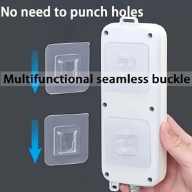 Resim 20 adet Kolay Kurulum Yapıştırıcı Kullanışlı saç tokası - Router'lar, Çıkışlar, Çerçeveler, Uzaktan Kumandalar için Su Geçirmez Plastik Duvar Montajları - Mutfak, Yatak Odası, Banyo, Ofis için Çok Amaçlı saç tokası - Delme, İz Bırakmayan Emiş Kupaları, Duvar Montaj Çözümü|Modern Duvar Montajları|Güvenli Montaj, Duvar için Kullanışlı saç tokası 