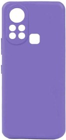 Resim GPACK Infinix Hot 11S ile uyumlu Kılıf Mat Kamera Korumalı Premier Mat Silikon, Lila 
